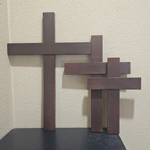 Wood Cross Set